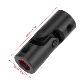 8 mm Universal Joint, Shaft Coupling Motor Connection DIY Steering Universal Joint with Groove Universal Joint 8 x 16 x 42 mm Joint Connector Joint Coupling