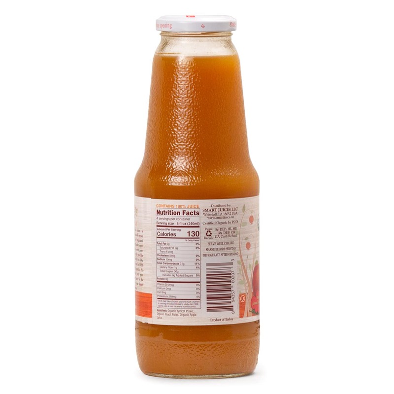 Smart Juice Organic Apricot Peach Juice - 33.8 fl oz