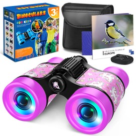Dromlag Binoculars Kids Girls Toys Age 3-9, Gifts for Girls Toys 3-8 Year Old Boy Girls, Outdoor Toys for Sports and Play, Bird Watching, Unicorn Kids Toys Birthday Easter Gifts for Kids - Purple