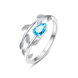 PRAYMOS 925 Sterling Silver Tanzanite Rings Adjustable Thumb Ring December Birthstone Ring Birthstone Jewelry Gifts…