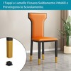 Square Plugs Black End Caps for Chairs, Non-Slip Plastic End