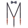 WANYING Men's 2 cm Braces Bow Tie Sets – PU