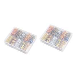 Minkissy Fashion Diy Nail Art Decoration Gold Foil Mesh Gauze of Nail Supplies for Women and Girls for Manicures and Home Use