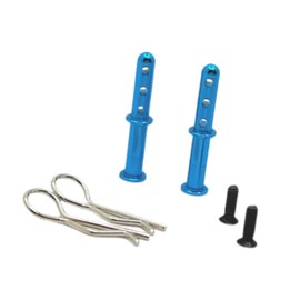 F Fityle 2Pcs RC Body Post Model Car Accessory Replacing Shell Holder Mounts RC Shell Column for 1/12 1/14 Truck Vehicle Replacements, blue