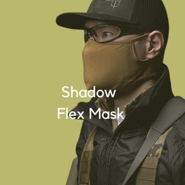 Light Fit Tactical Mask, Wraparound Soft Quick-Dry Fabric with Earloop, Detachable 3D Hold Silicone Liner with Breathable Holes, Absorbs Impact, Anti-dust Airsoft Half Face Shield (Tan/M/2pcs)