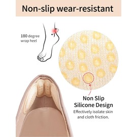 4 Pairs Heel Pads for Shoes, That are Too Big Heel Grips for Women Men,Heel Inserts for Shoes Anti-Wear Pads for High Heels,Heel Cushion Inserts Prevent Slipping, Rubbing, Blisters, Heels Pain