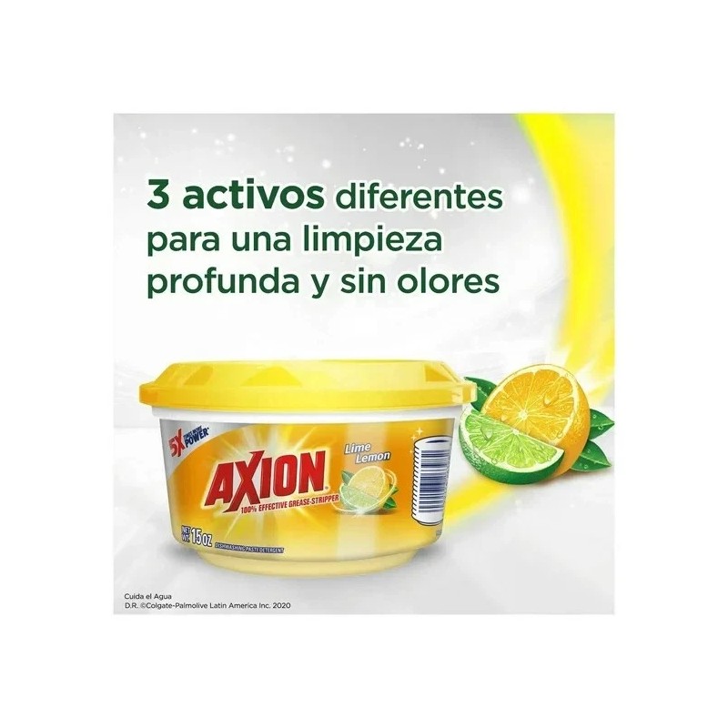 AXION LIME & LEMON Dish Washing Paste Detergent 425 g