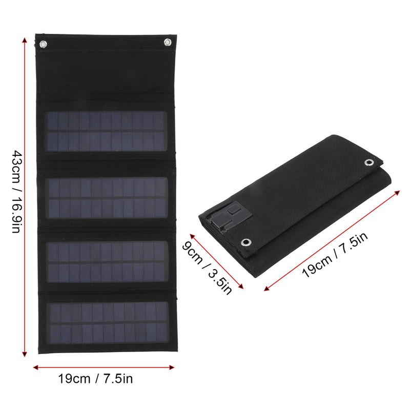 Portable 40 W Solar Panel Charger for Outdoor Camping Hiking,