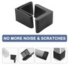 sourcingmap Furniture Angle Iron Foot Pads L Shaped Rubber Leg