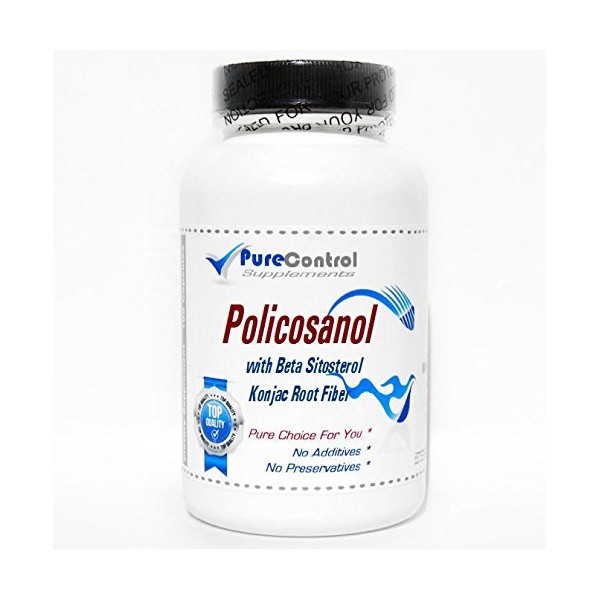 Policosanol 12.5mg with Beta Sitosterol, Konjac Root Fiber // 180