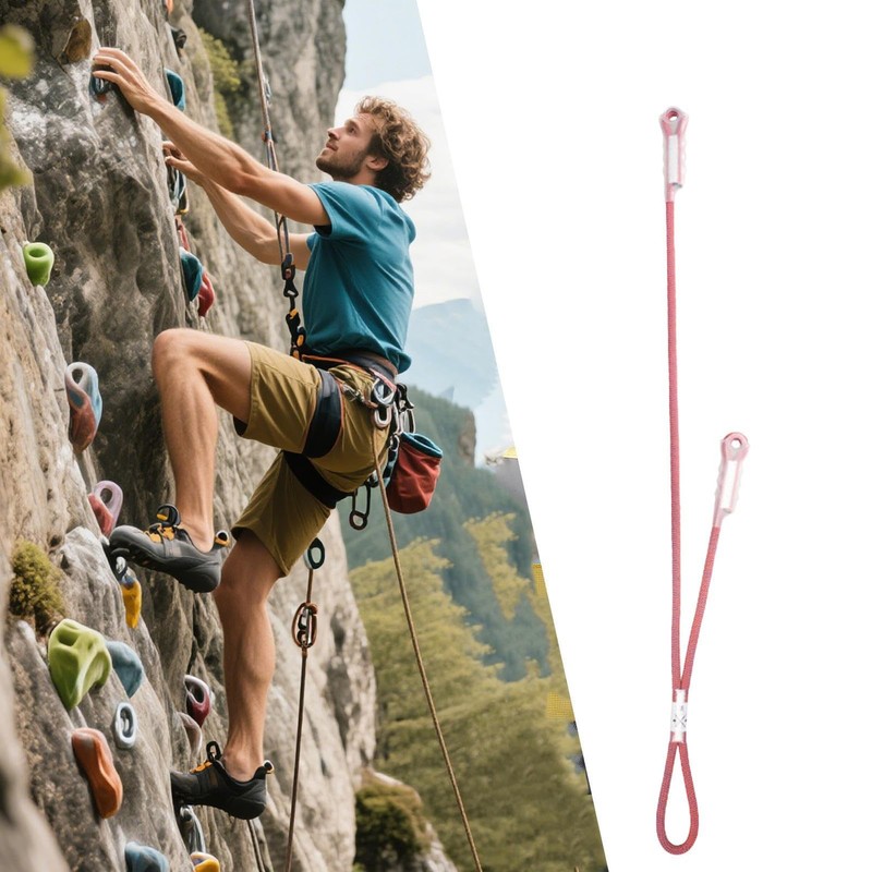 Climbing Rope,Prusik Loops Rappelling Rope - Wear Resistant Rescue Protection