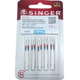 Pack of 10 Singer 2020 Size 14 Universal Home Sewing Machine Needles