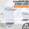 Wenfan 30 Pcs Table Rim Clips 1.26x0.79 Nylon Patio Table