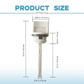 15600-Z0T-810 Cap Oil Filler - Compatible with H0nda GX240 GX270 GX340 GX390 2 1/8" Oil Gauge Stick, Engine Oil Dipstick 15600-Z1T-000 15600-ZE1-003 Water Pump Oil Filler Cap Genuine