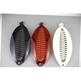 Perfect Hairstyle with Our Hair Accessories - 3 Banana Combs Cream Brown Black Set Pack 3 Small Hair Clips Comb Plastic 4.5" Fashionable Hair Accessory Hair Jewelry Accessories for Lady Women