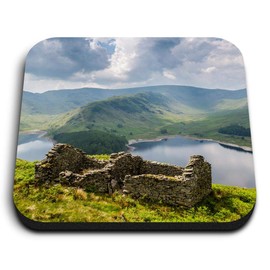1 x quadratischer MDF-Kühlschrankmagnet – Haweswater The Lake District Cumbria 45307