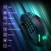 Redragon Impact RGB LED MMO Mouse With Side Buttons Laser