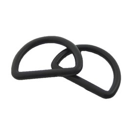Bluemoona 100 PCS - Plastic D Dee Rings for Webbing Belt Buckles Bag 25mm