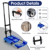 Voipvvii Folding Hand Truck 500lbs, Portable Heavy Duty Dolly Cart,