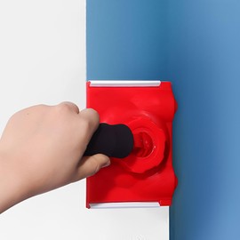 MZSX Multifunctional Paint Edging Tool, with 2 Replacement Pads and 1 Pair Rubber Gloves, Paint Edge Cutter for DIY Painting, Edge Cutter with Long Handle, Cutting Tools for Painting Walls