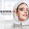 OVENTE 7" Wall Mounted Makeup Mirror with 1X/10X Magnification, Double