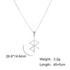 LIKGREAT Viking Runes Necklace Ancient Nordic Rune Pendant Necklaces Norse