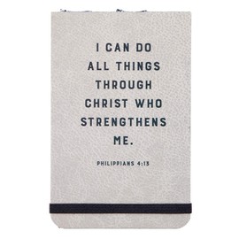 Creative Brands Heartfelt - Graduation Collection Coptic Bound Hardcover Notepad, 3 x 5-Inch, Through Christ