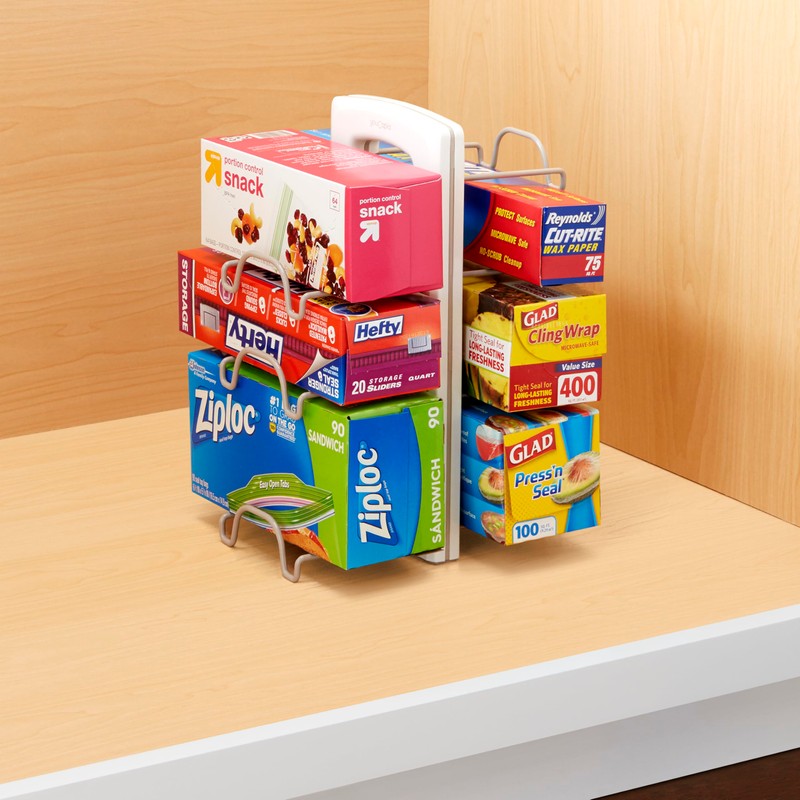 YouCopia WrapStand, Adjustable Kitchen Wrap, Foil and Bag Box Organizer