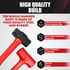 C&T 6-Piece Hammer Set, Fiberglass Handle & Mallet Set, Metal