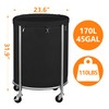 ELYKEN Laundry Hamper with Wheels, 170L Large Capacity Laundry Basket
