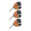 3pcs Archery Finger Tabs Thickened Double Layer PU Leather Archery