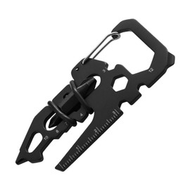 15-in-1 EDC Multi-Tool Keychain - Stainless Steel Pocket Survival Gear with Bottle Opener, Screwdriver, Wrench, Ruler - Compact and Durable for Everyday Carry