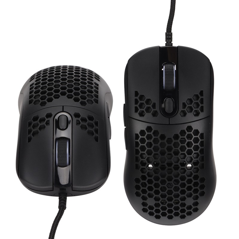 Mechanical Mouse RGB Backlight 6400DPI Ergonomic Honeycomb Usb Wired Gaming
