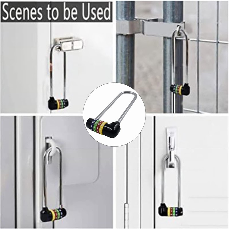 4 Digit Combination Padlock, Sturdy and Secure - 12.5cm/5 inch