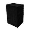 JEBBLAS Cocktail Napkins Disposable Beverage Bar Napkins Black Linen-Like Square