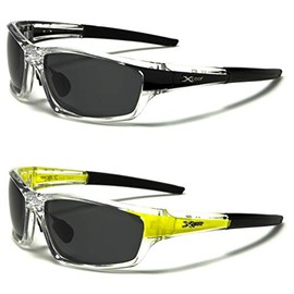 X LOOP Polarized 2 or 3 pair Translucent Sport Wrap (1 Black 1 Yellow)