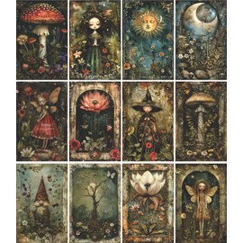 Fairytale Folk Rice Paper 8 x 10.5 inch - Decoupage Scrapbooking Cards Crafts