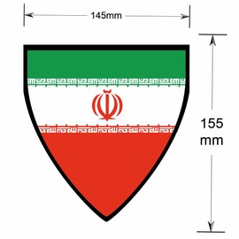 AK Giftshop Iran Pennant Flag Bunting Birthday Wedding Events Decorations - 12pcs / 2.5m Ribbon