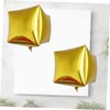 LABRIMP 24 Inch Cube Foil Balloons Set of 5 Aluminum