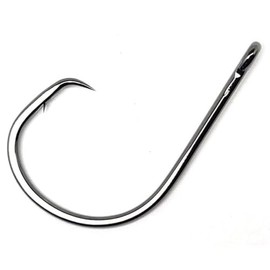 Gamakatsu Straight Eye Inline Octopus Circle Hook-Pack Of 25 (Black, 6/0)