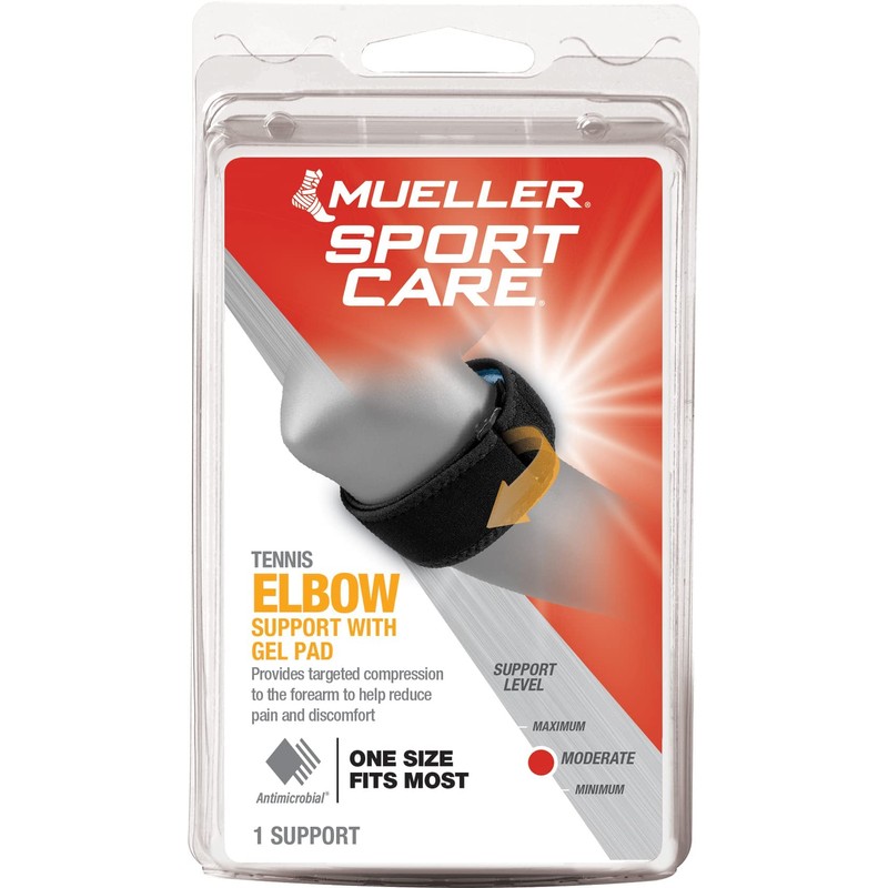 MUELLER Sports Medicine Tennis Elbow Brace With Gel Pad, Elbow