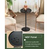 CHOEZON Small Round Side Table, Drink Table for Small Spaces,