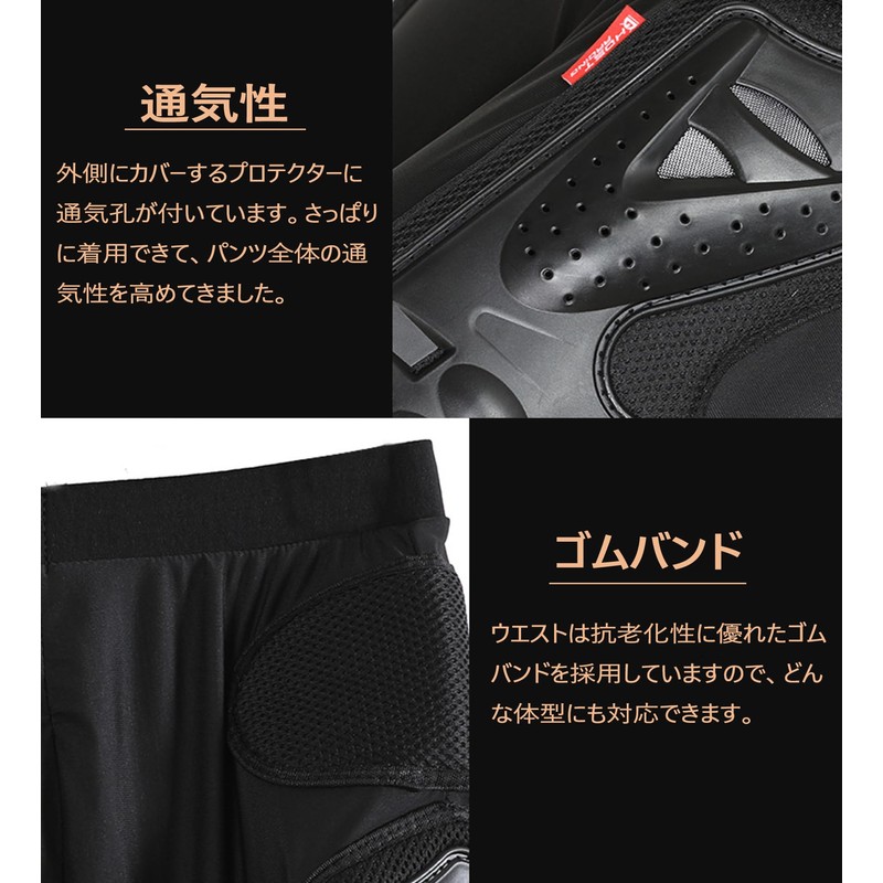 RENHE Men's Motorcycle Protector, Inner Protector, Summer Protection, Lower Body,