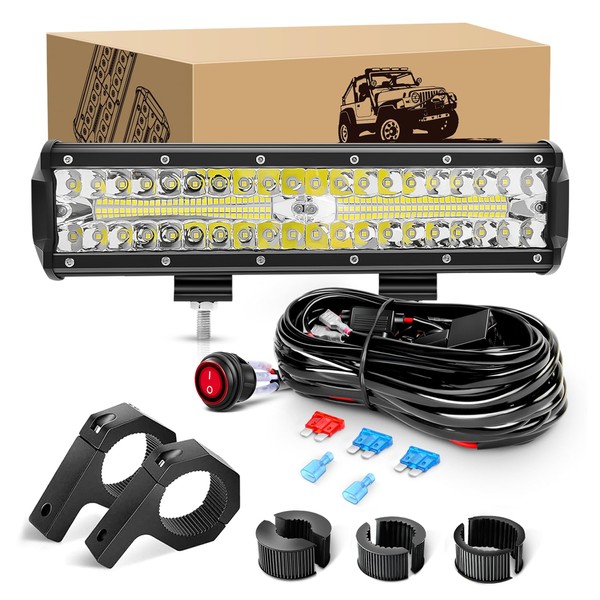 LED Light Bar 12Inch 300W Off Road Light Pods,KINGOPT LED