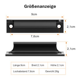 Pack of 2 Balcony Door Handles, Outdoor Metal, Door Handle Balcony Door, Patio Door Handle, Exterior Door Handle, Patio Door Handle, Handle for Patio Door, Door Handle for Balcony Door, Patio Door