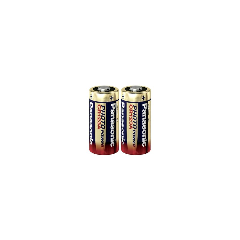 2 Pack Panasonic Cr123A Cr123 Dl123 3V Photo Lithium Camera