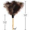 Ostrich Feather Duster Fluffy Natural Genuine Ostrich Feathers Eco-Friendly Reusable