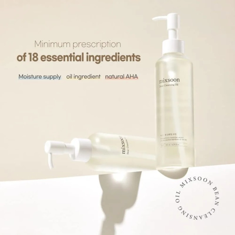 Mixsoon, Aceite Limpiador, Bean Cleansing Oil, 195 Ml.