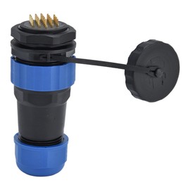 Waterproof Connector Back Nut IP68 Aviation Power Socket  5A for Cable Wire SP28