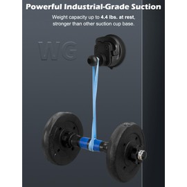 WINDFRD Suction Cup Base with 1 Inch/B Size Ball for Car Windshield Dashboard, One-Touch Quick Lock, Attaches 1" Arm and Phone Mount Holder, Compatible with RAM Mount, Arkon, iBolt and More